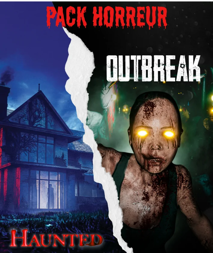 Affiche du Pack Horreur : Haunted et Outbreak, deux expériences d'horreur en réalité virtuelle à Blagnac